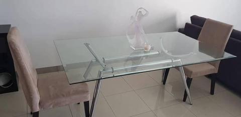 Dining Table - Large Thick Glass