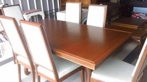Sapele Dining Table and Chairs