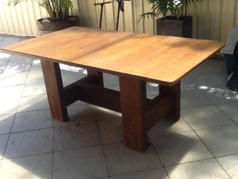 Solid timber table