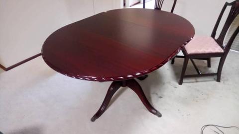 Rosewood Oval John Coyle Dining Table/Chairs Excellent Condition