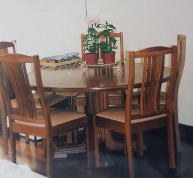 Jarrah Dining Table with 5 Chairs