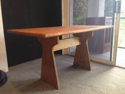 Old timber dining table