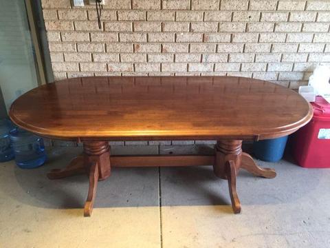 Beautiful wooden dining table