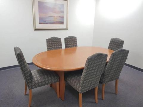 Dining table & chairs; Office furniture