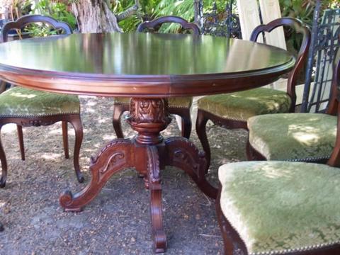 1300 MM 6 seater dining table and chairs , other tables etc