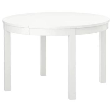 BJURSTA Extendable table, white
