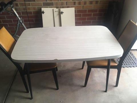 Used Laminex Table and 2 chairs