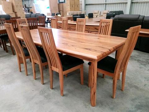 New Utah Solid West Australian Marri Timber Dining Table