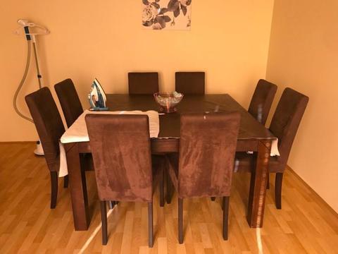 8 piece wooden Dining Table