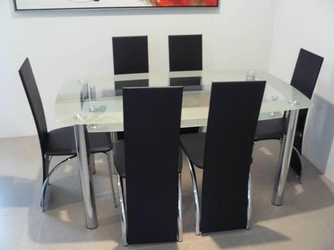 Dining Table & 6 Chairs (Amart Torelli Model)