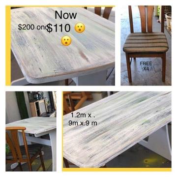 Beachy Dining table PRICE REDUCTION