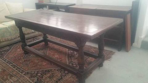 Fabulous antique oak refectory dining table