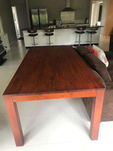 Timber dining table