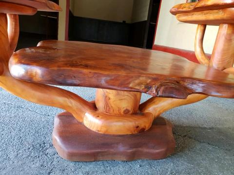 Magnificent large pine slab 3 tier table wow