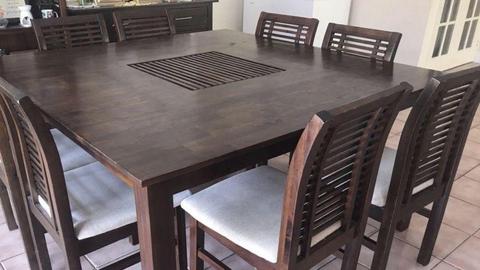 Madang 8 Seater Square (150cm) Dining Suite $350 ono