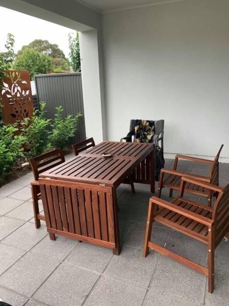 ikea outdoor set with chairs new condition