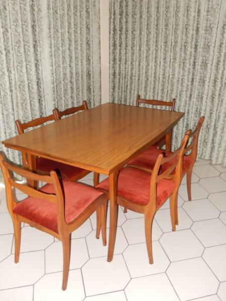 TABLE AND SIX CHAIRS