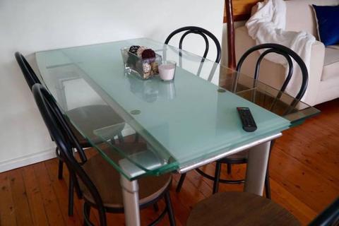 Dining Table - Glass & Extends