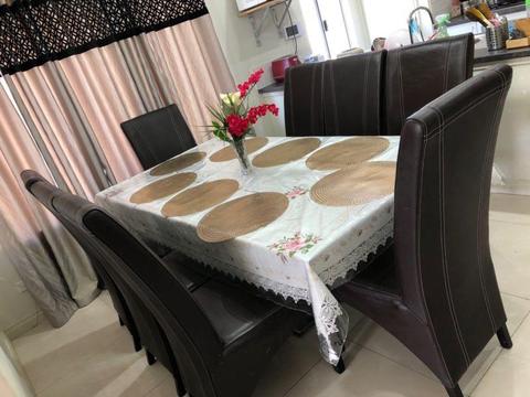 8 seater dining table with chairs