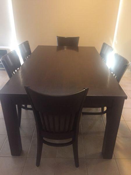 Wooden Dining Table and chairs