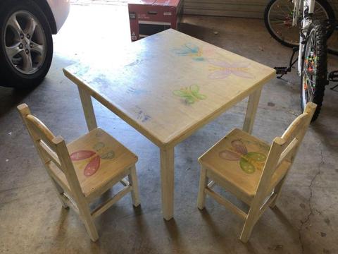 Children's Table & 2 Chairs