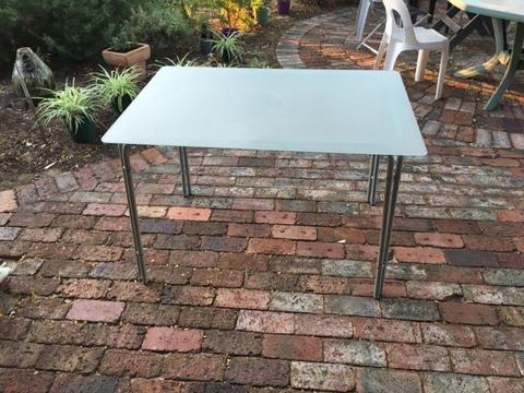 Ikea glass -topped table