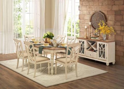SALE!!!!!! 7 pce Azalea Dining Table and Chairs