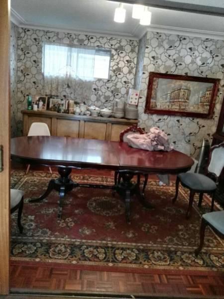 dining table with buffet and hutch