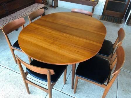 Vintage dining setting G Plan from England 7 piece 1960's / 70'