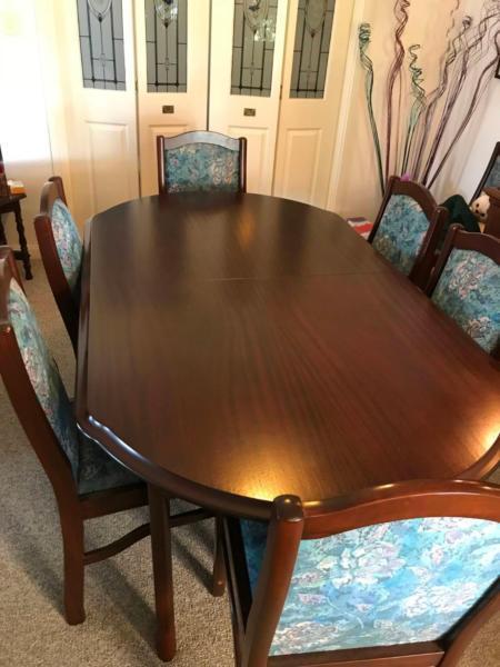 Dining Table Extendable 8 Chairs