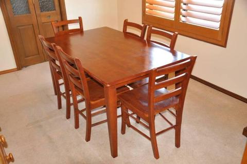 Solid Timber Dining Setting