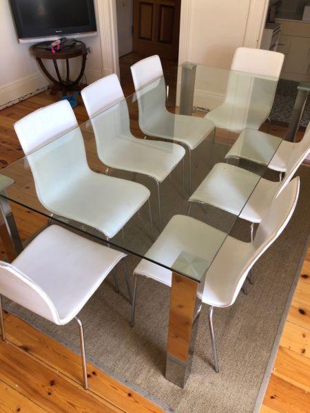 Dining table with free chairs