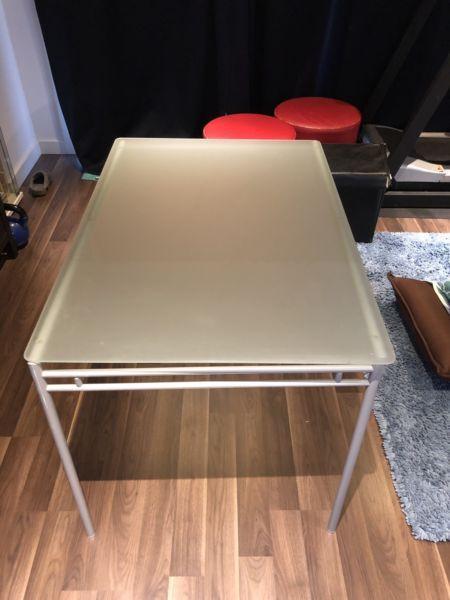 IKEA Lyrestad Frosted Dining Table