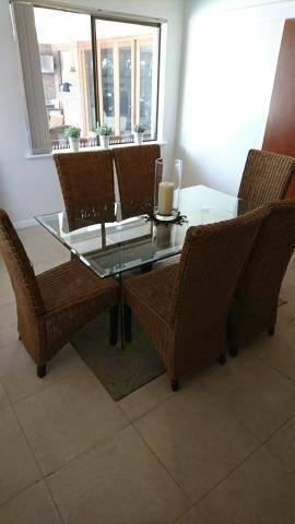 glass table dining suite