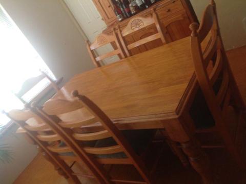 7 piece dining table and chairs