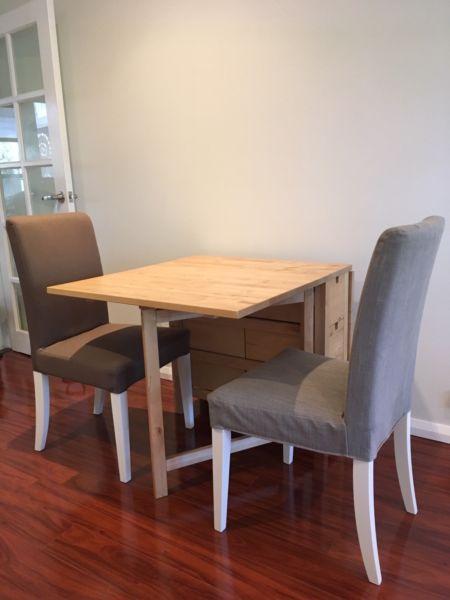 Ikea Gateleg Table and Chairs