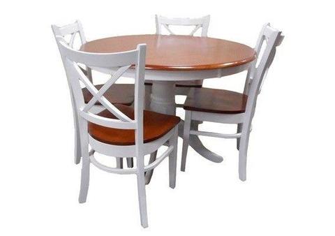 5PCE CROSSBACK DINING SETTING