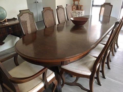 10 / 12 Seater Van Treight Dining Table with 10 Chairs
