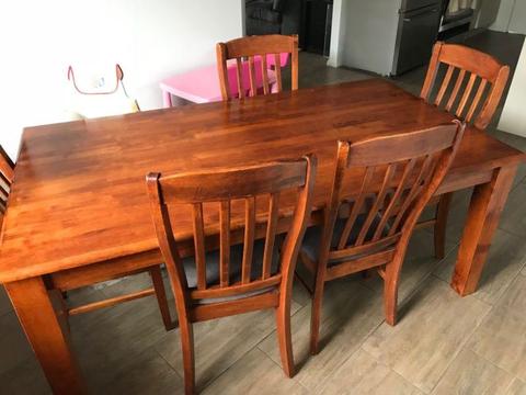 (SOLD) Dining Table & Chairs