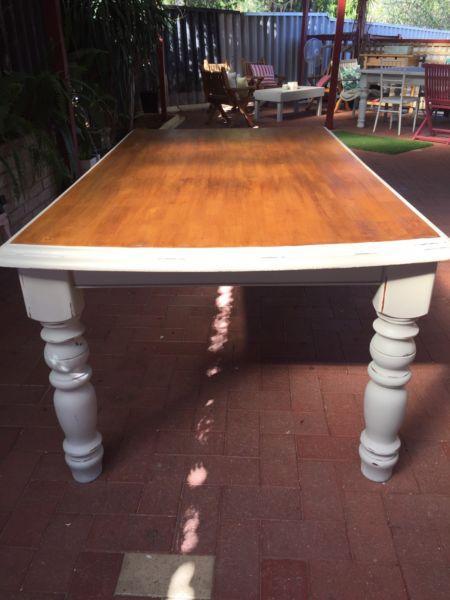 Country style dining table