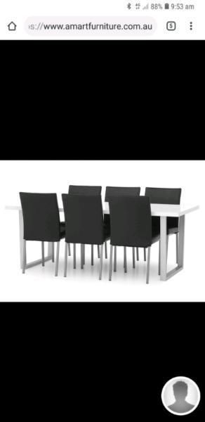 7 piece dining suite