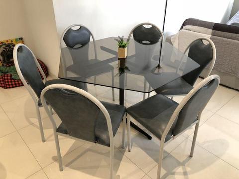 Glass Dining Table 6 seats