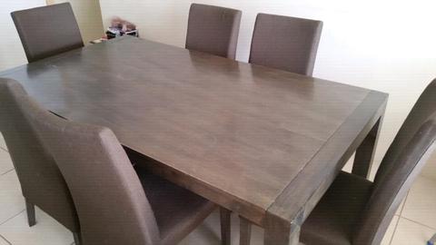 Solid wooden dining suite