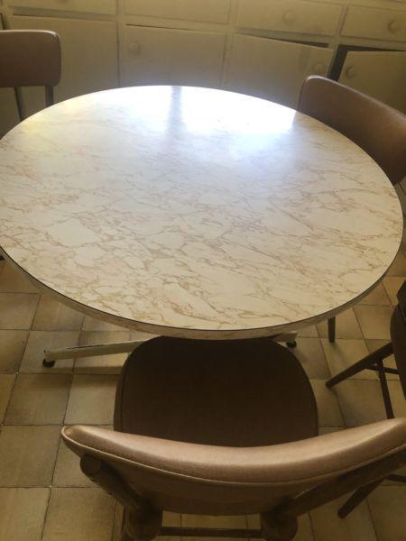 Small round dining table 4 chairs