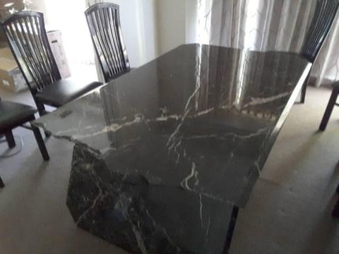 Marble table broken