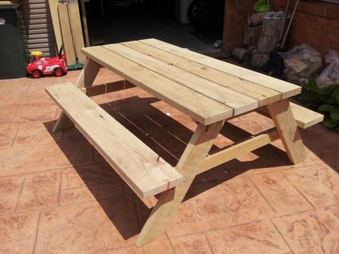 Picnic table treated pine