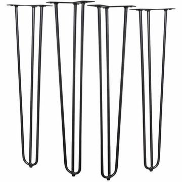Commercial Grade Hairpin Table Legs - Set Of 4 Pre-drilled