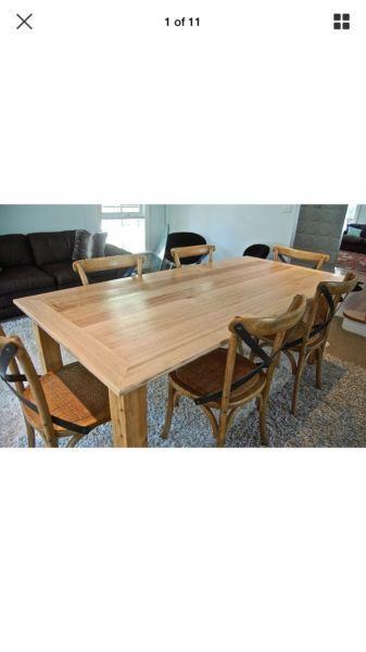 Solid Tas Oak Tables handmade to order