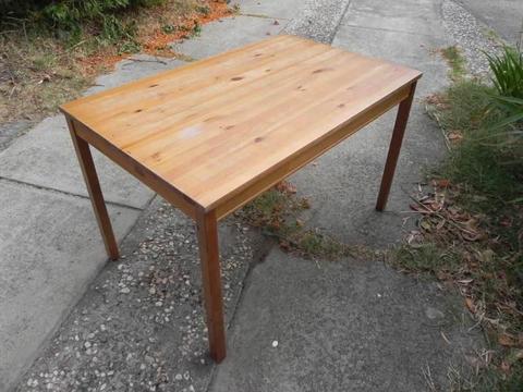 Pine Table with Removable Legs - Good Cond