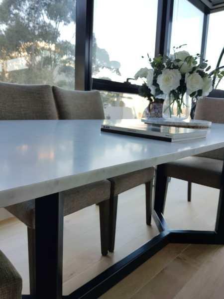 Natural Italian Marble Dining Table Australian Made Excellent Qua